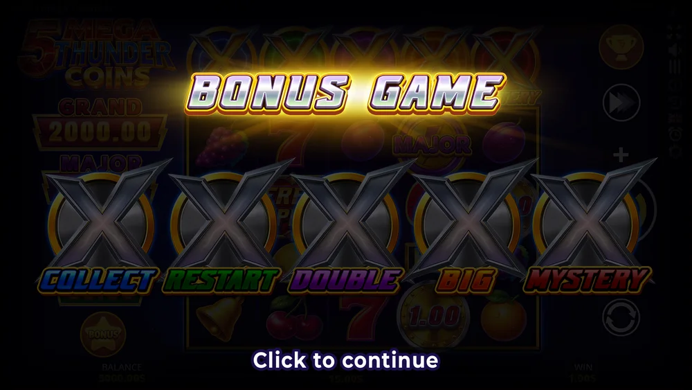Step 5: Triggering the 5 Collectors & Bonus Features — 5 Mega Thunder Coins gameplay screenshot